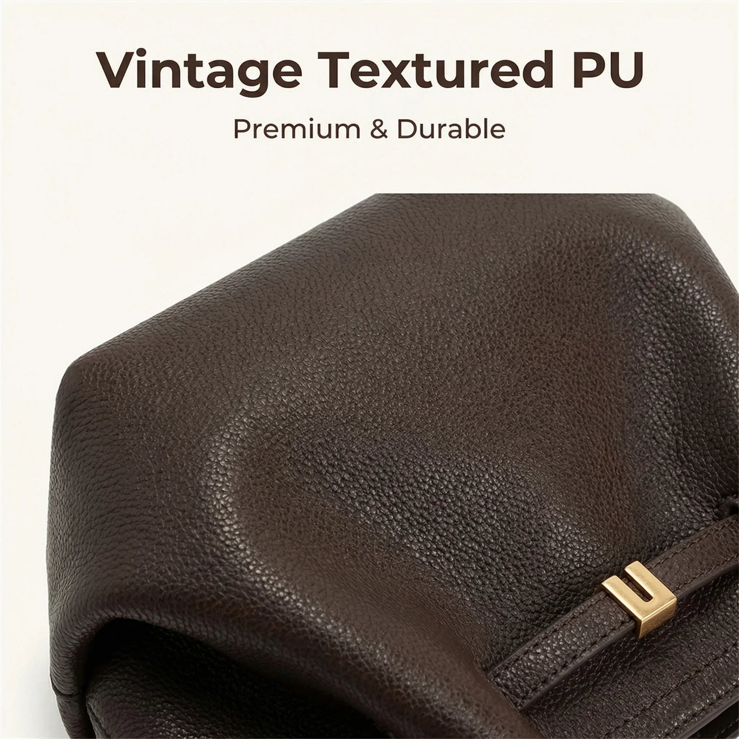 JW PEI Women's High Quality Vintage Dumpling Bag Black Faux Suede, Vegan Leather Crossbody Shoulder Tote Handbag for Everyday