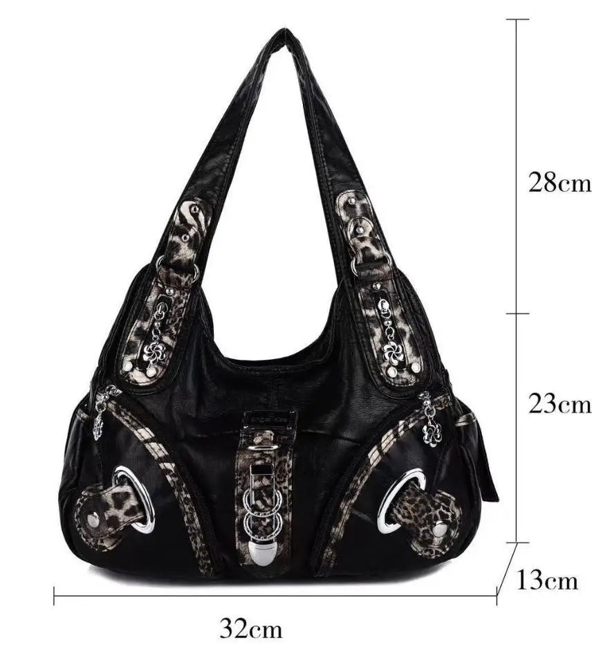 Angel kiss Women Handbags Fashion Shoulder Bag Large Tote Top-handle Shopping Pack Multifunctional Satchel Lady Hobos  Big Purse