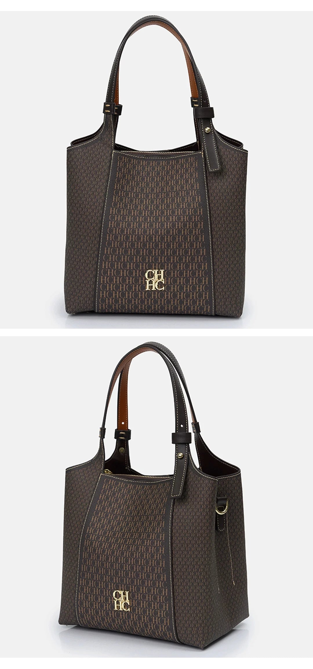 CH Fashion Letter Printed Design Women's Handbag High-end Light Luxury Vintage Brand Large Capacity New Women's Tote Bag