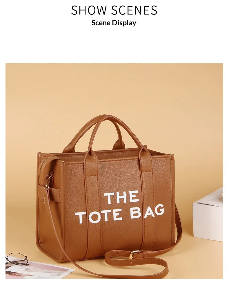 Luxury Designer Bag Tote Women Handbags Letter Shoulder Bags Brands Soft PU Shopper Purses Crossbody Bags for Women Clutch