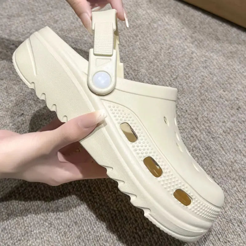 Women Home Slippers Garden Clogs Shoes Men's Sandals Flip Flops Summer Outdoor Couple Beach Slipper Closed Toe Non Slip Sandals