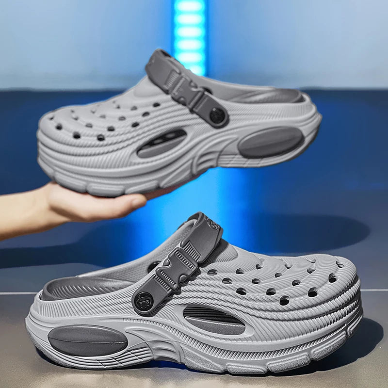 Plus Size47 48 Men Clogs Sandals Summer Outdoor Garden Clogs Hole Shoes Male Casual Shoes Water Shoes Comfort Home Soft Slippers