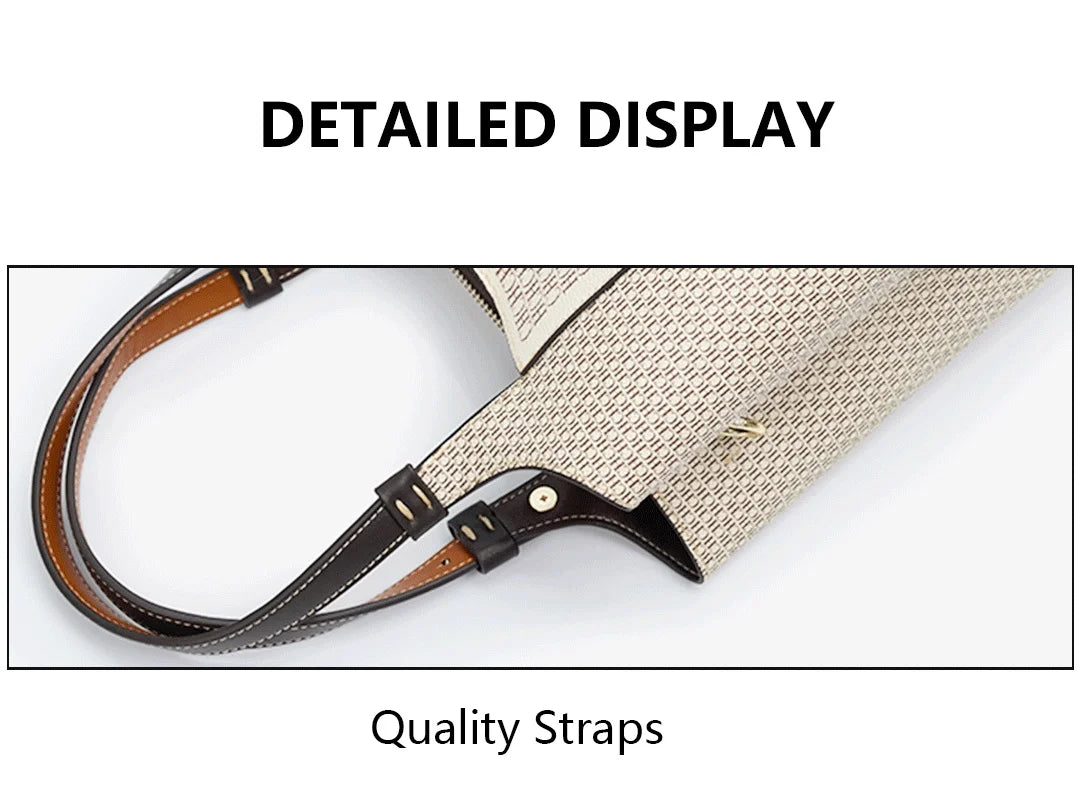 CH Fashion Letter Printed Design Women's Handbag High-end Light Luxury Vintage Brand Large Capacity New Women's Tote Bag