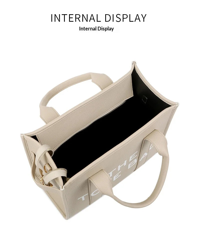 Luxury Designer Bag Tote Women Handbags Letter Shoulder Bags Brands Soft PU Shopper Purses Crossbody Bags for Women Clutch