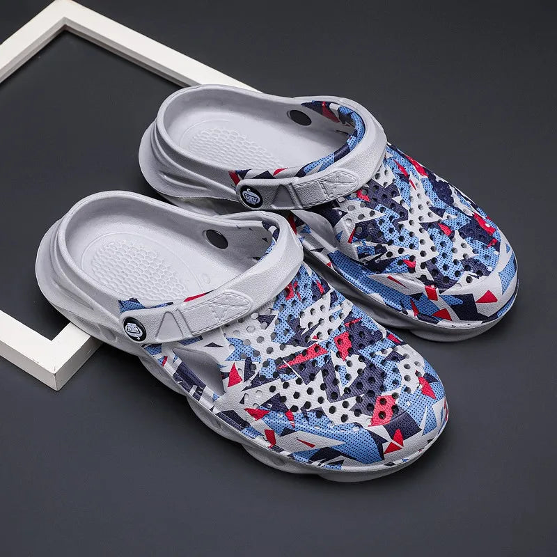 Men Sandals Clogs Summer Shoes for Men EVA Lightweight Water Shoes Unisex Slippers for Summer Outdoor Beach Slippers Large Size