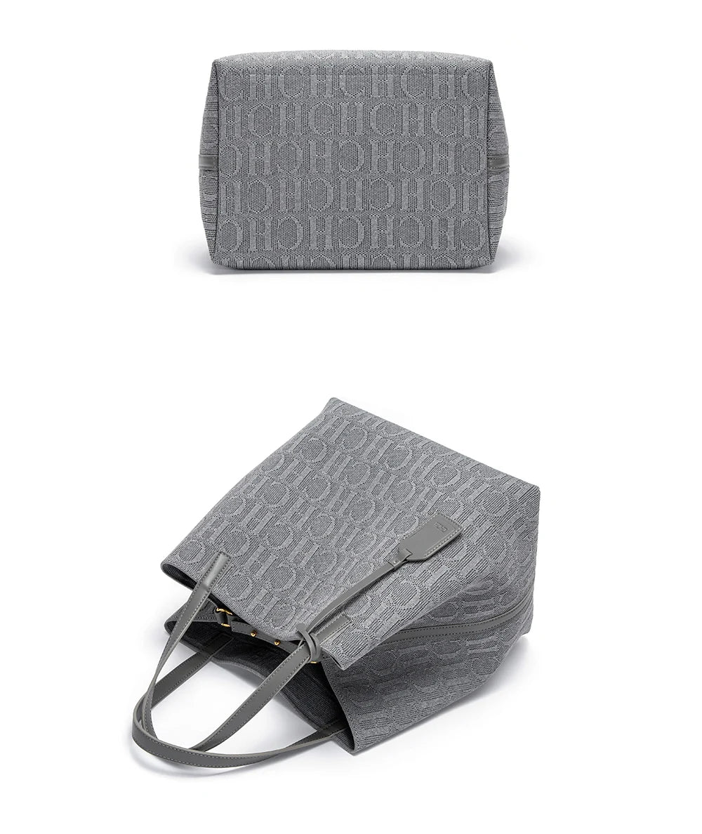 Fashionable Classic New Solid Color Outer Bag Women's Handbag Exquisite Handcrafted Weaving Large Capacity Handbag