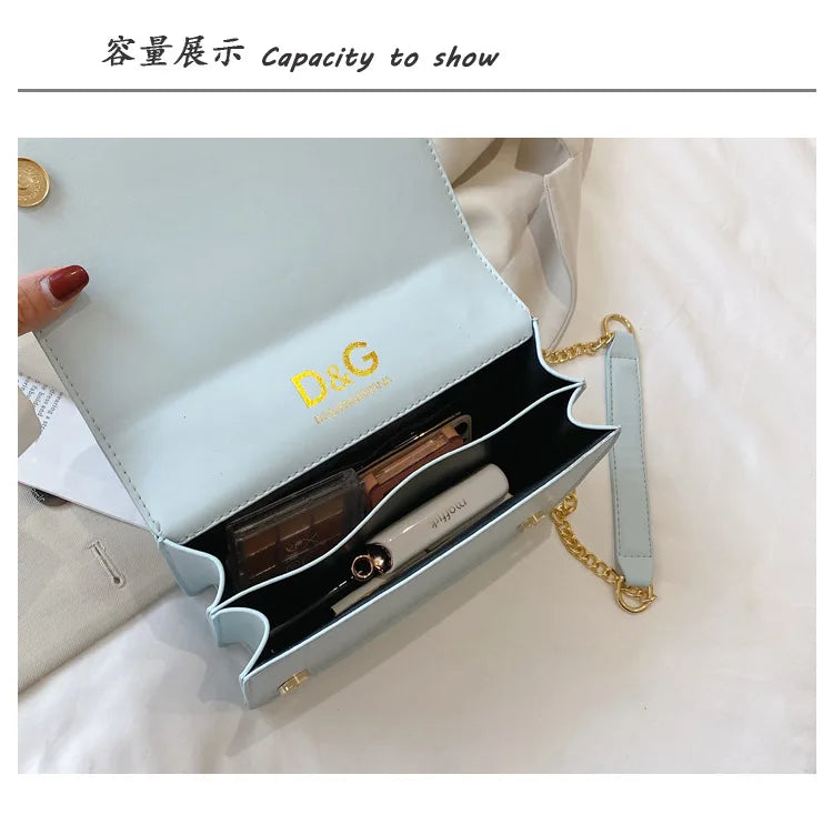 Banquet small square bag, women's new fashionable and versatile chain shoulder crossbody bag