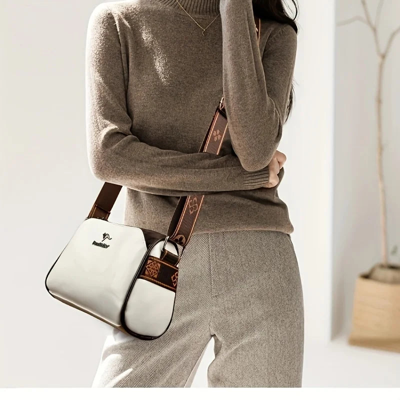 Elegant Water-Resistant Handbags Crossbody Bag Solid Color with Adjustable Strap & Secure Zipper Closure Handbag Purses Bags