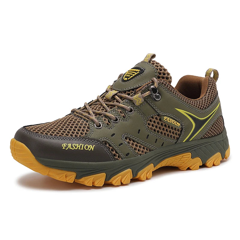 Men's Shoes Mesh Summer Non-slip Platform Soled Outdoor Hiking Shoes