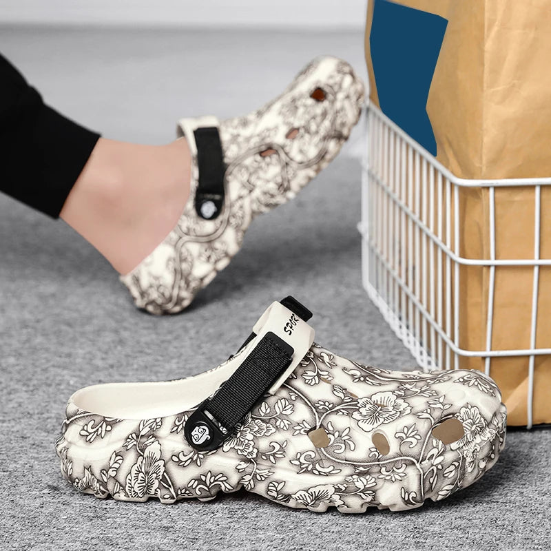 Men Shoes Slippers Men Garden Flat Sandals Platform Sandals Man Summer Sandals Male Sneakers Outdoor Flip Flops Home Clogs