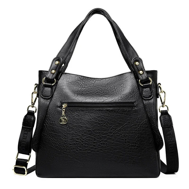Genuine Brand Soft Leather Top-handle Bags Female Handbags Women Shoulder Crossbody Tote Messanger Bag Large Capacity Sac A Main