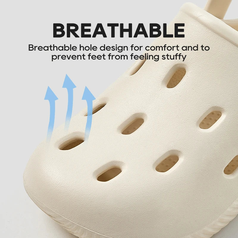 UTUNE 2025 Summer New Design Lightweight Breathable Clogs Unisex Non-Slip Slippers  Beach Sandals Trendy Comfortable Casual Shoe