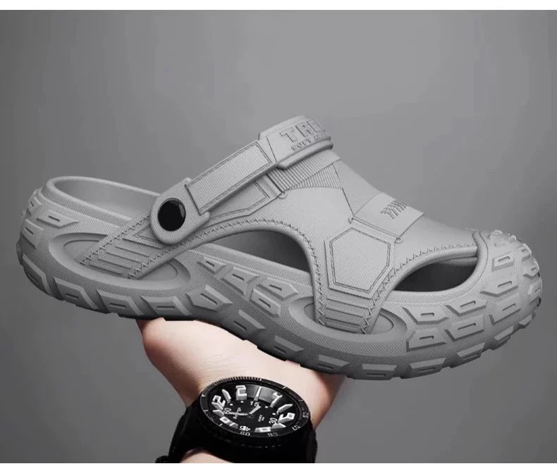 Men's Outdoor Summer Wearable Clog Shoes Anti-Slip Breathable Odor-Resistant Slip-Resistant Sandals