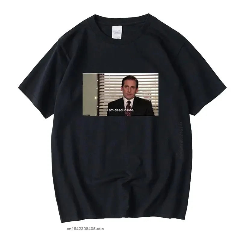 Dwight Schrute T Shirt women The Office Tv Show Tops tee Novelty Short Sleeve Crew Neck TShirt for men summer funny T-Shirts