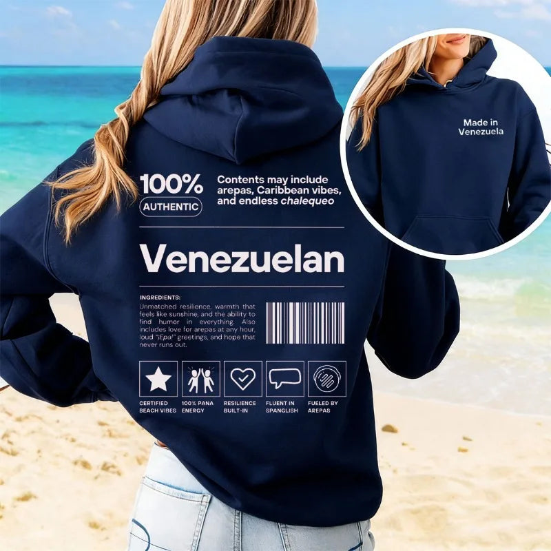Venezuelan Hoodie Veneka Pullover Venezuela Gifts for Venezuelan Friend & Family, Veneka Sweater Personalized Christmas Gift Top