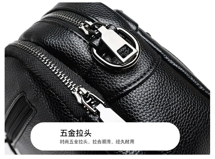 Women's Crossbody Bag, Water-Resistant Solid Color Square Shoulder Bag, Three Layer Zipper Closure Phone Purse Pouch for Women