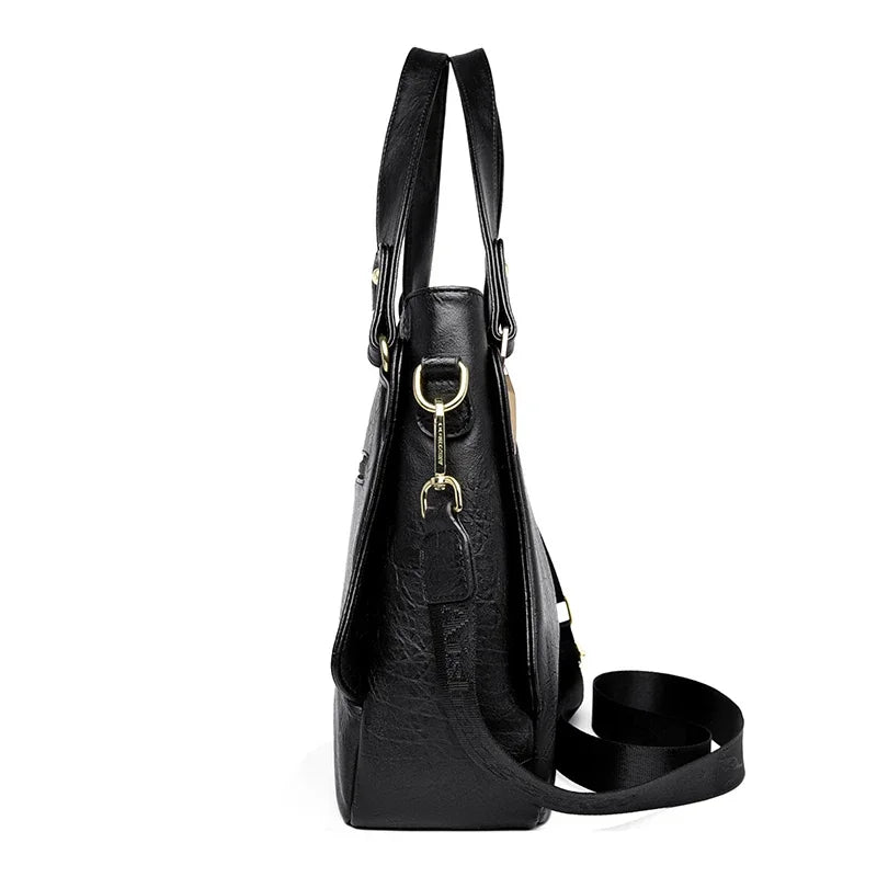 Genuine Brand Soft Leather Top-handle Bags Female Handbags Women Shoulder Crossbody Tote Messanger Bag Large Capacity Sac A Main
