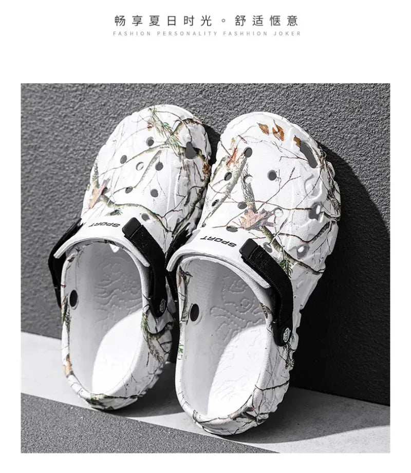 Men Clogs Slippers High Quality Classic Outdoor Anti-Slip Garden Shoes Lightweight Fashion Casual Sandals Big Size 45 46 47