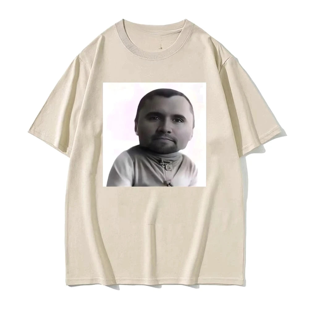 Funny Charlie Kirk Baby Face Meme Graphic Tee Shirt Men Women Fashion Classic Short Sleeve T-shirt Street Harajuku Style T Shirt