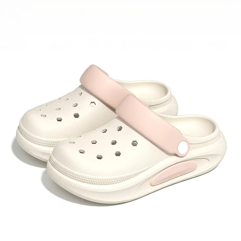 Summer Clogs Women Cute 3D Charms Garden Sandals Lightweight Soft EVA Beach Slippers Outdoor Non Slip Fashion Thick  Sole Shoes