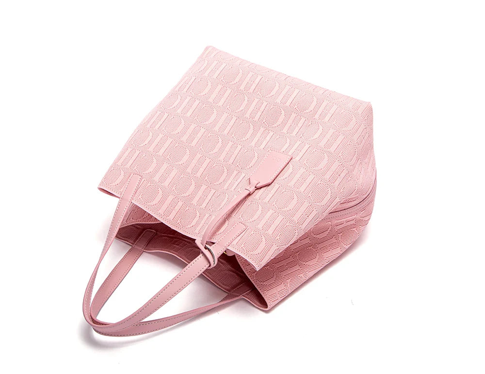 Fashionable Classic New Solid Color Outer Bag Women's Handbag Exquisite Handcrafted Weaving Large Capacity Handbag