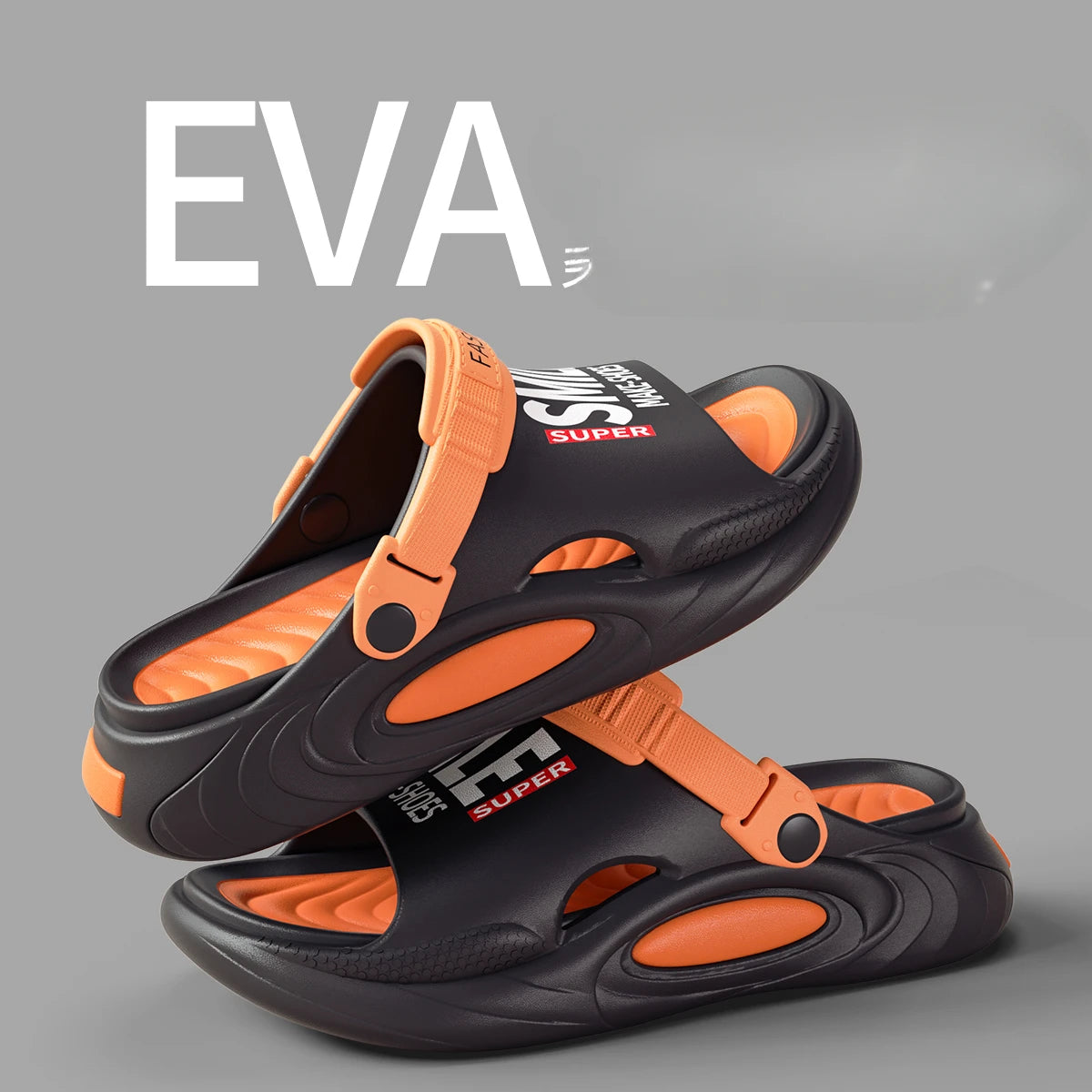 Outdoor Women and Mens Summer 2025 Men's Slippers EVA Lightweight Slides Indoor Leisure Beach Shoes Comfort Soft Men's Slippers