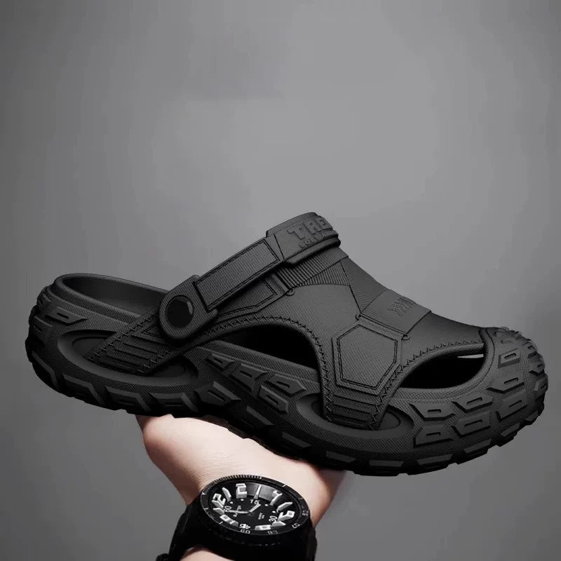 Men's Outdoor Summer Wearable Clog Shoes Anti-Slip Breathable Odor-Resistant Slip-Resistant Sandals