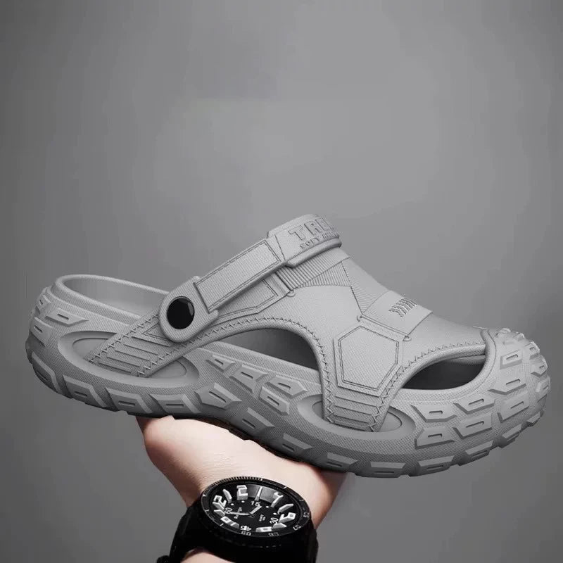 Men's Outdoor Summer Wearable Clog Shoes Anti-Slip Breathable Odor-Resistant Slip-Resistant Sandals