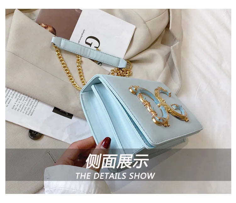 Banquet small square bag, women's new fashionable and versatile chain shoulder crossbody bag