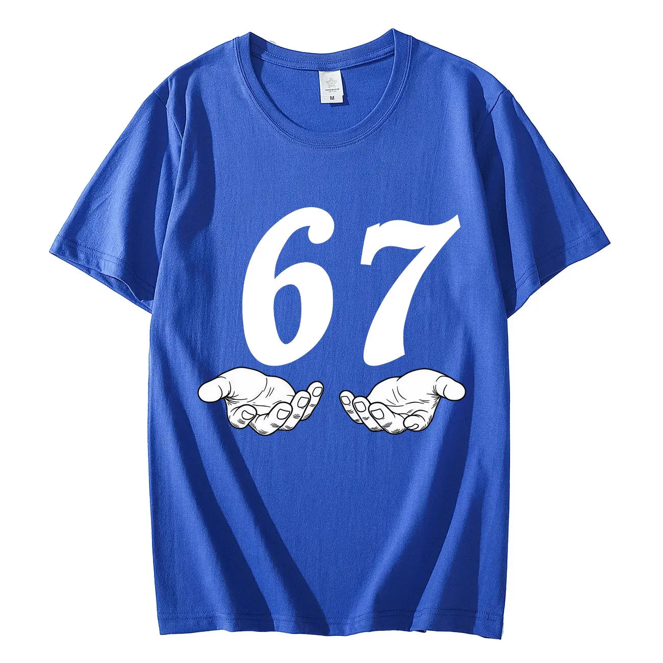 Six Seven 6 7 Meme Funny Hands T-shirt High Street Trend Fashion Short Sleeve T-shirts Men Women Clothing Casual Cotton T Shirts