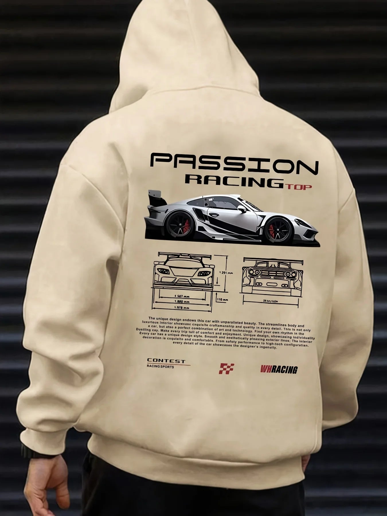 Men's casual hoodie alphabet print loose fit - Temu Bahrain streetwear 22ss men clothing hoodies hoodie men one piece haikyuu
