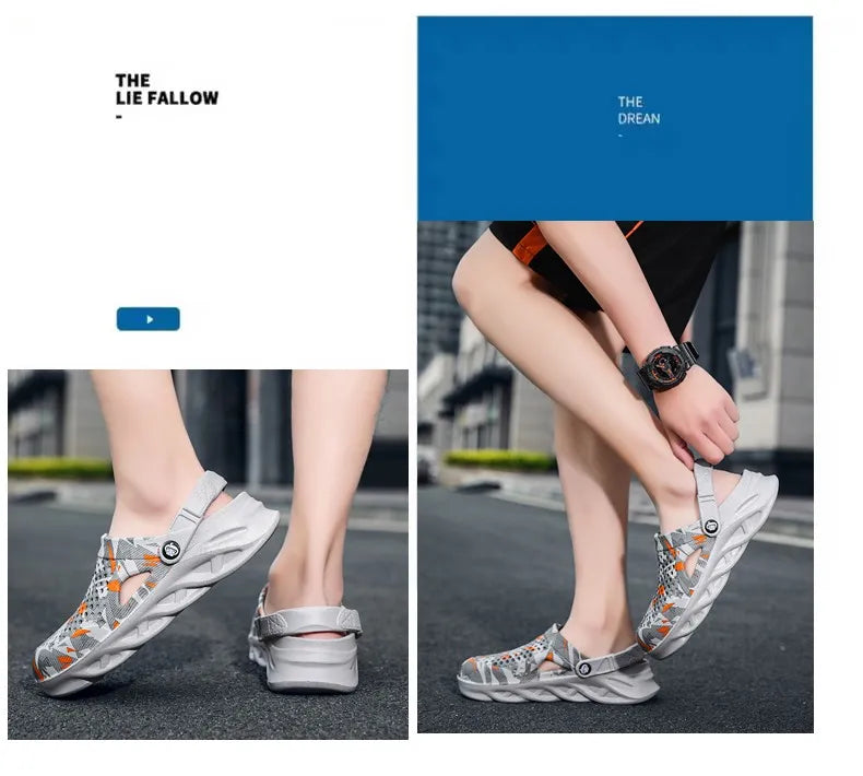 Men Sandals Clogs Summer Shoes for Men EVA Lightweight Water Shoes Unisex Slippers for Summer Outdoor Beach Slippers Large Size