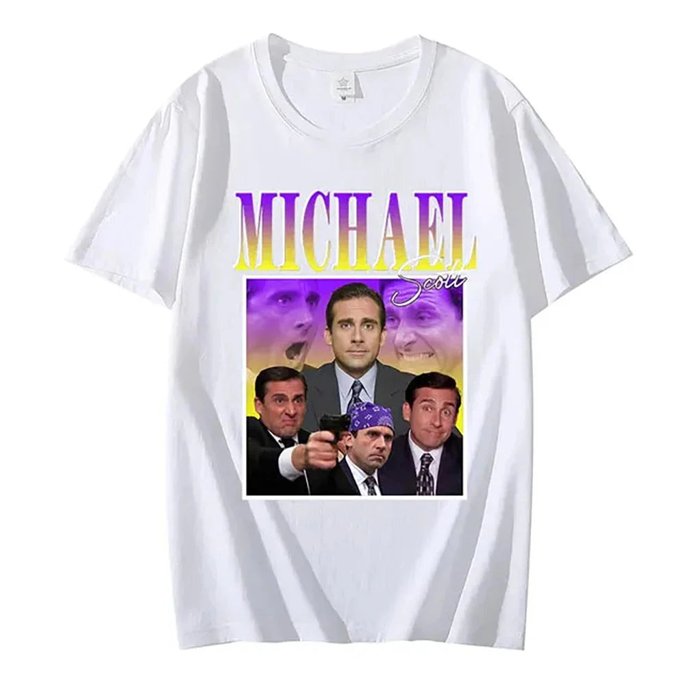 Dwight Schrute T Shirt women The Office Tv Show Tops tee Novelty Short Sleeve Crew Neck TShirt for men summer funny T-Shirts