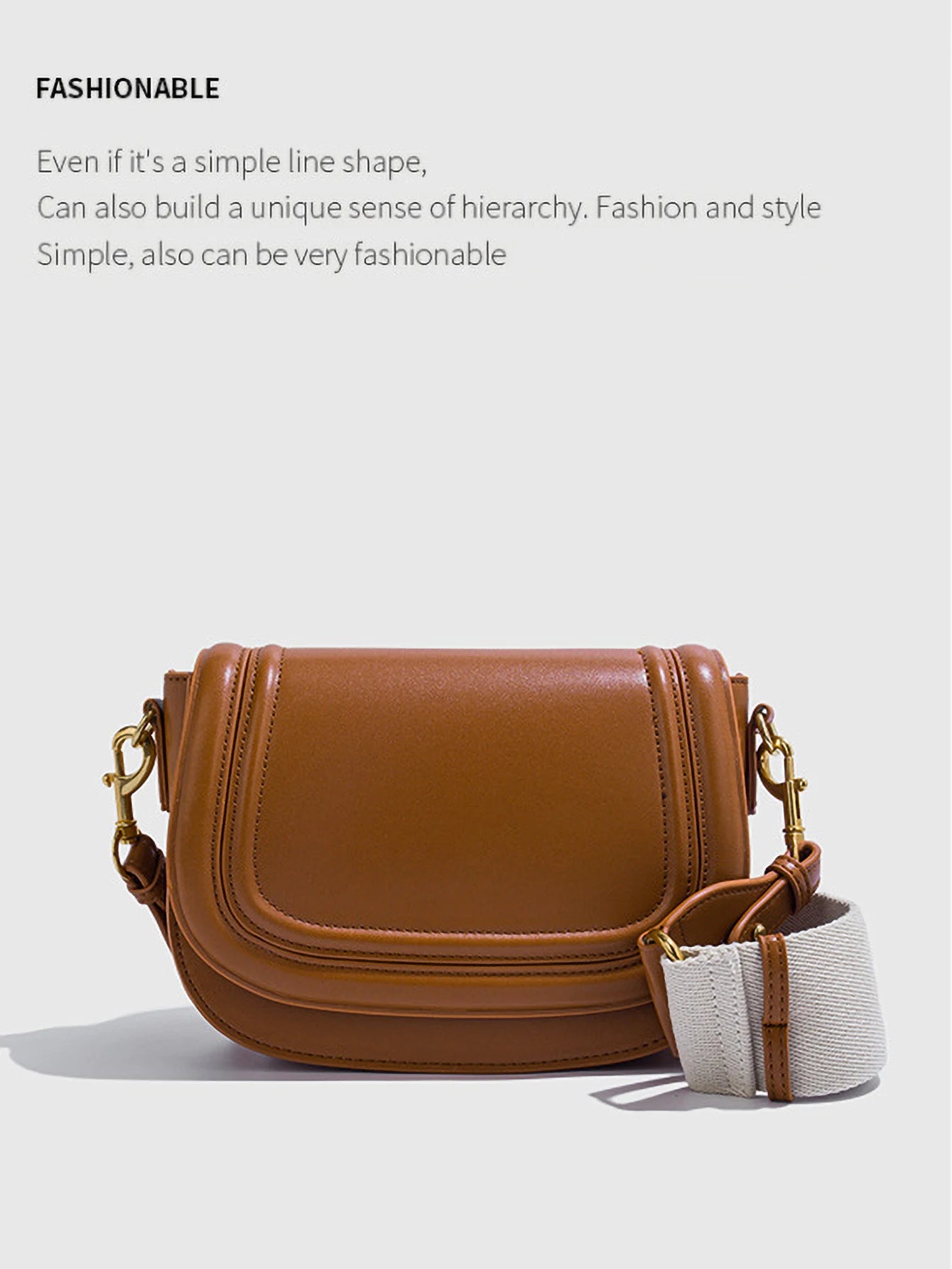 2025 New Women's Bag Wide Shoulder Strap Shoulder Bag Diagonal Underarm Bag