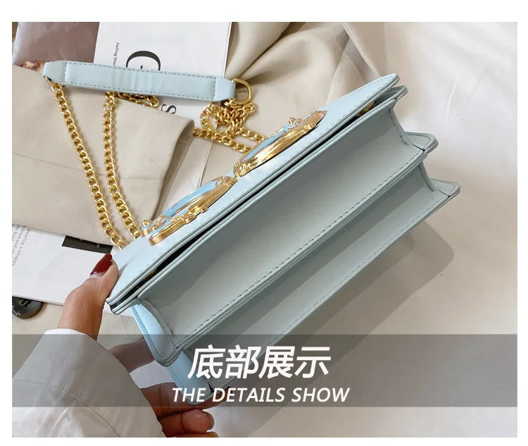 Banquet small square bag, women's new fashionable and versatile chain shoulder crossbody bag