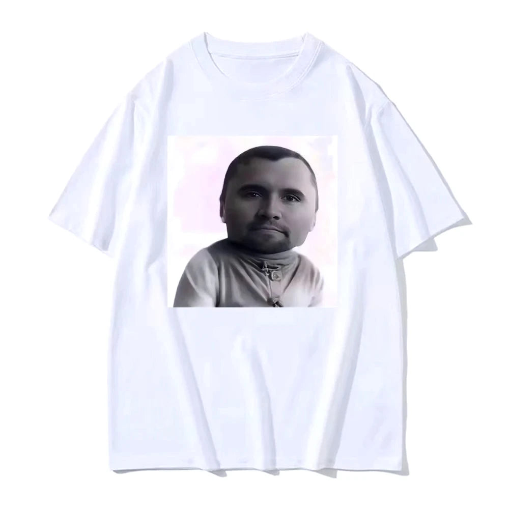 Funny Charlie Kirk Baby Face Meme Graphic Tee Shirt Men Women Fashion Classic Short Sleeve T-shirt Street Harajuku Style T Shirt