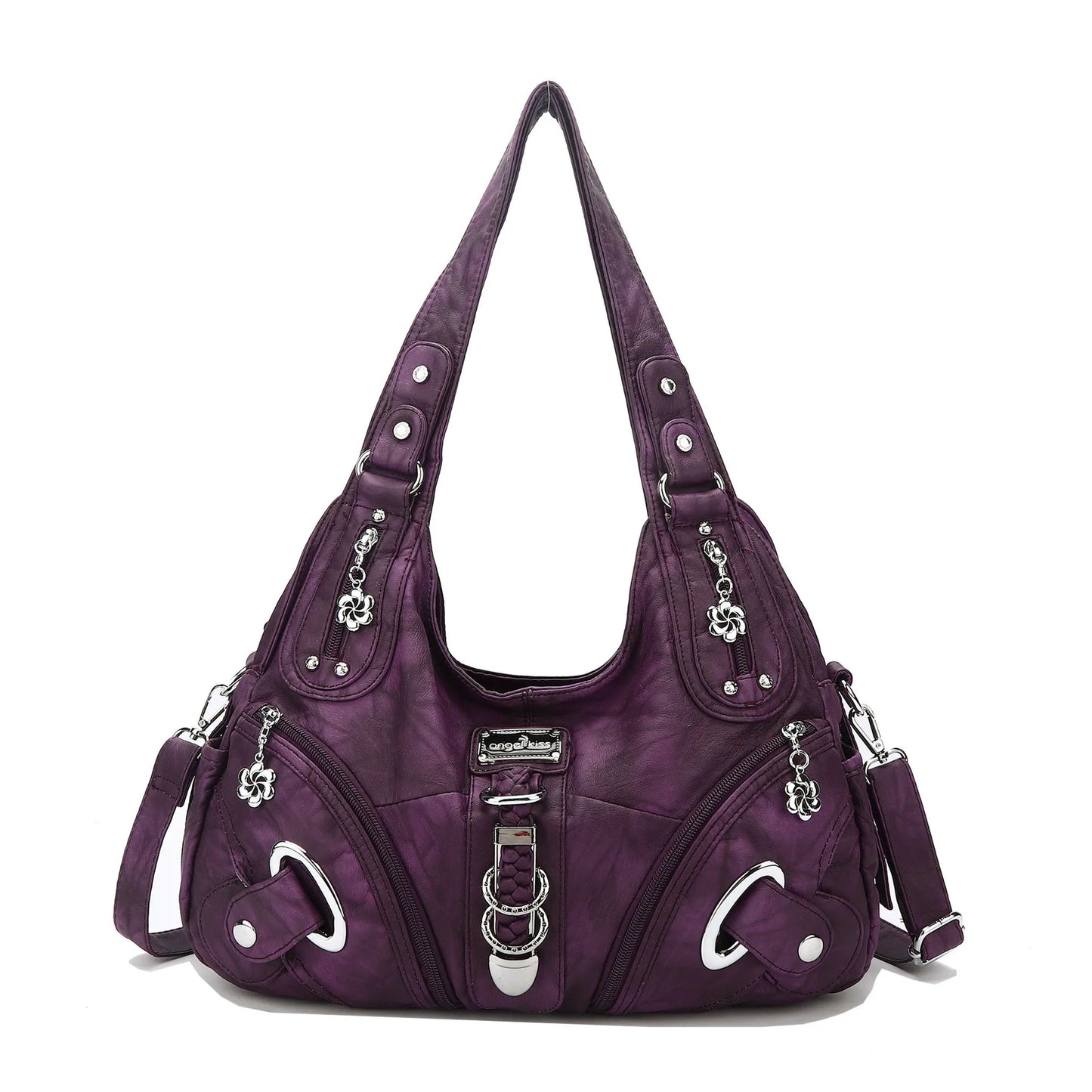 Angel kiss Women Handbags Fashion Shoulder Bag Large Tote Top-handle Shopping Pack Multifunctional Satchel Lady Hobos  Big Purse