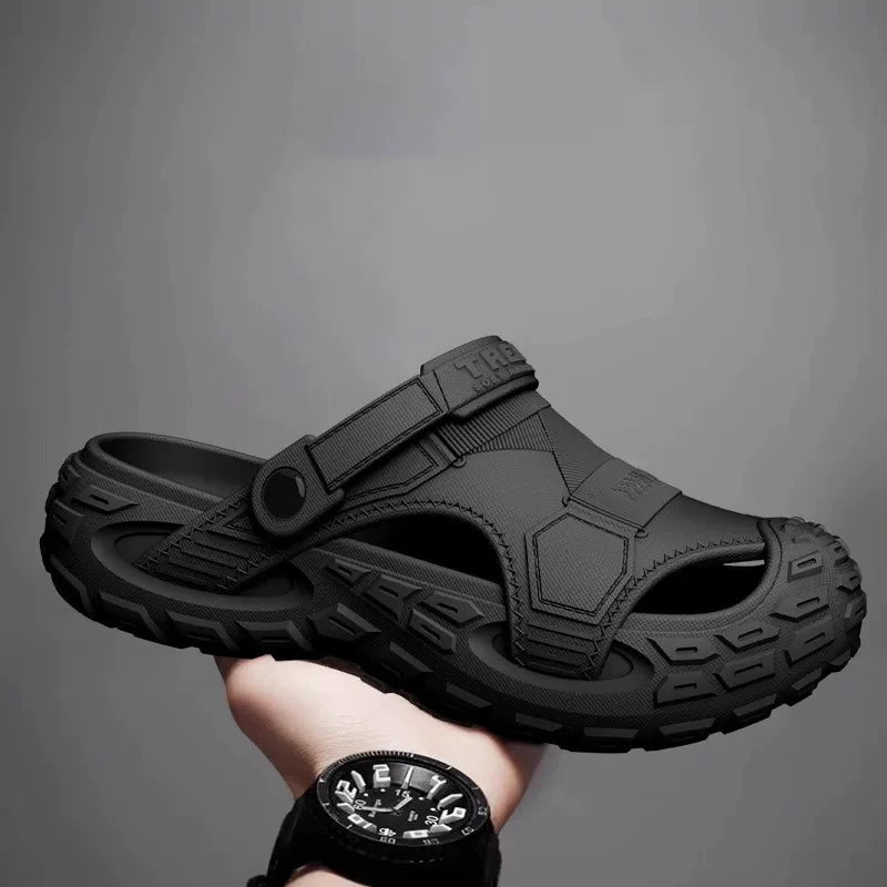 Men's Outdoor Summer Wearable Clog Shoes Anti-Slip Breathable Odor-Resistant Slip-Resistant Sandals