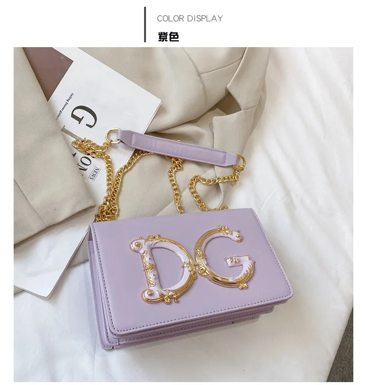 Banquet small square bag, women's new fashionable and versatile chain shoulder crossbody bag