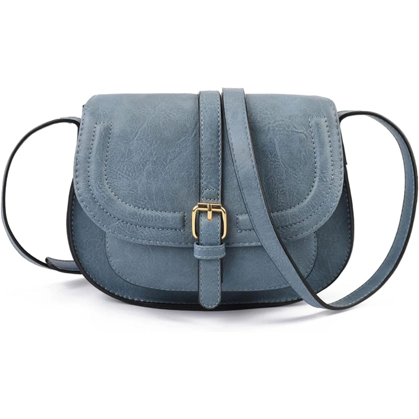 Crossbody Bags for Women Saddle Shoulder Purse and Boho Handbags with Strap Faux Leather CT20154E