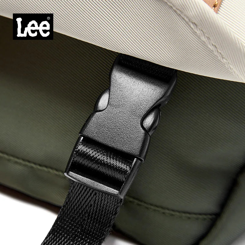 LEE Oxford Waterproof Women Shoulder Bag Vintage Messenger Bag Scratch-Resistant Casual Travel Crossbody Bag Ladies Daily Use