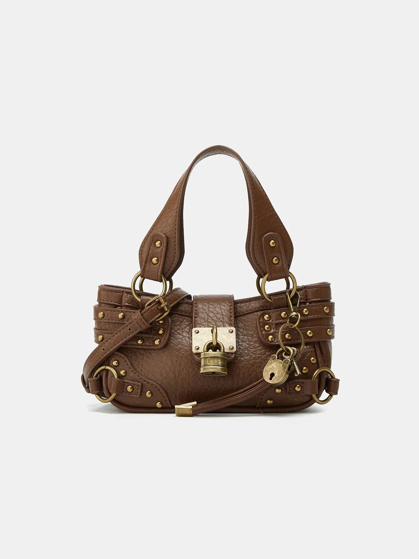 Ladies' handbag 2026 Summer New style rivet retro street motorcycle bag mini crossbody bag Mobile phone bag Women's bag