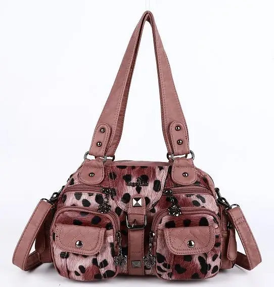 Vintage Women Handbags Satchel Top-handle Handbag PU Shoulder Bag Dumpling Pack Give Gifts Shoulder Bags Phone Money Pack