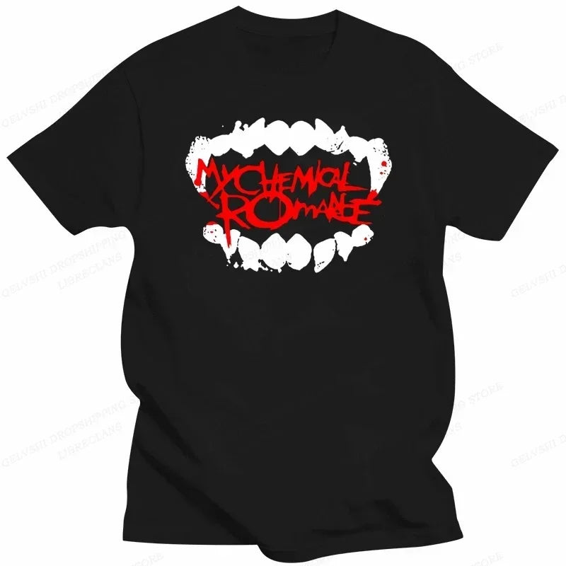 My Chemical Romance T Shirt Women Fashion T-shirts Cool Hip Hop Men Tshirt Casiual Summer Vintage Anime Unisex Top Tee