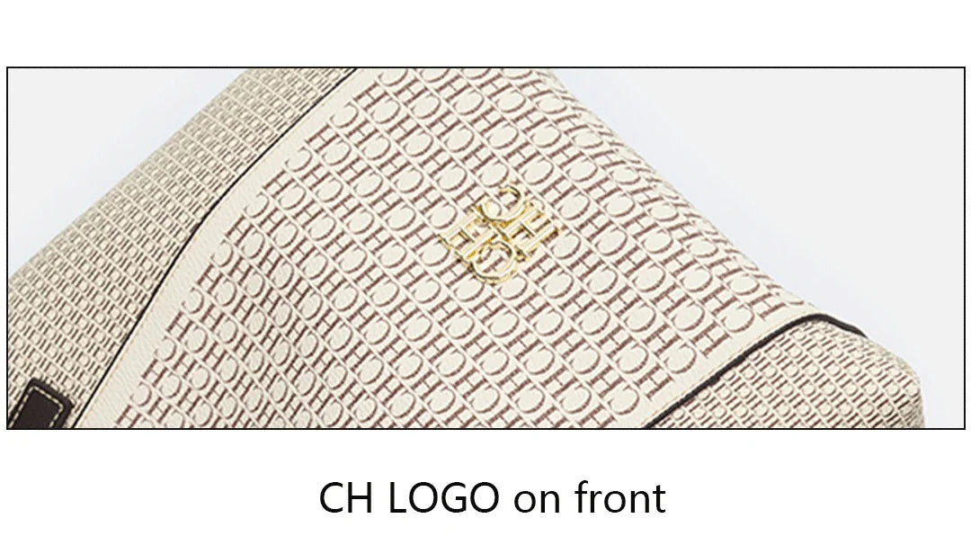 CH Fashion Letter Printed Design Women's Handbag High-end Light Luxury Vintage Brand Large Capacity New Women's Tote Bag