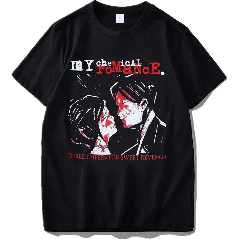My Chemical Romance T Shirt Women Fashion T-shirts Cool Hip Hop Men Tshirt Casiual Summer Vintage Anime Unisex Top Tee
