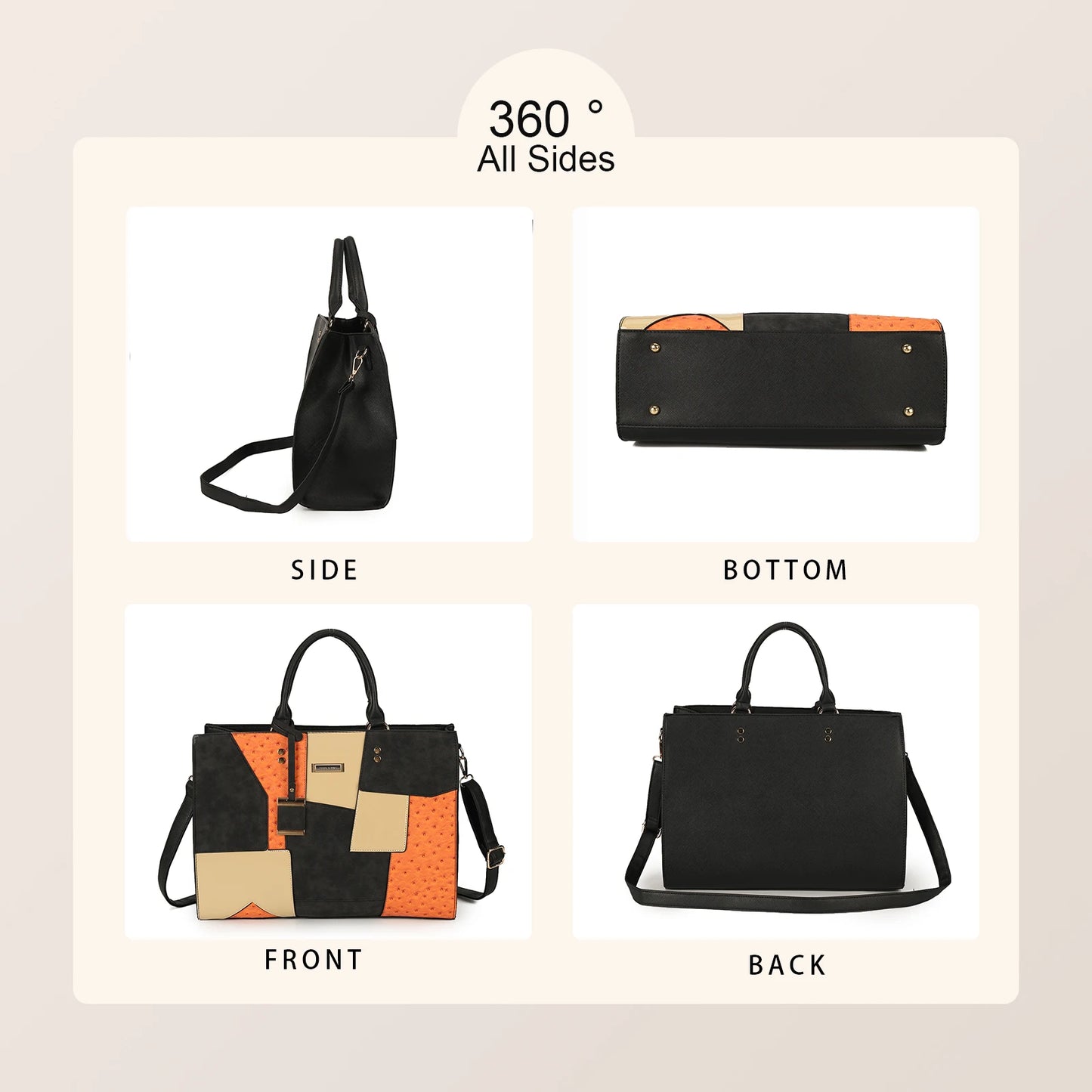 Classic Versatile Bag Multi-functional HandBag for woman Elegant Shoulder Bag SY2136