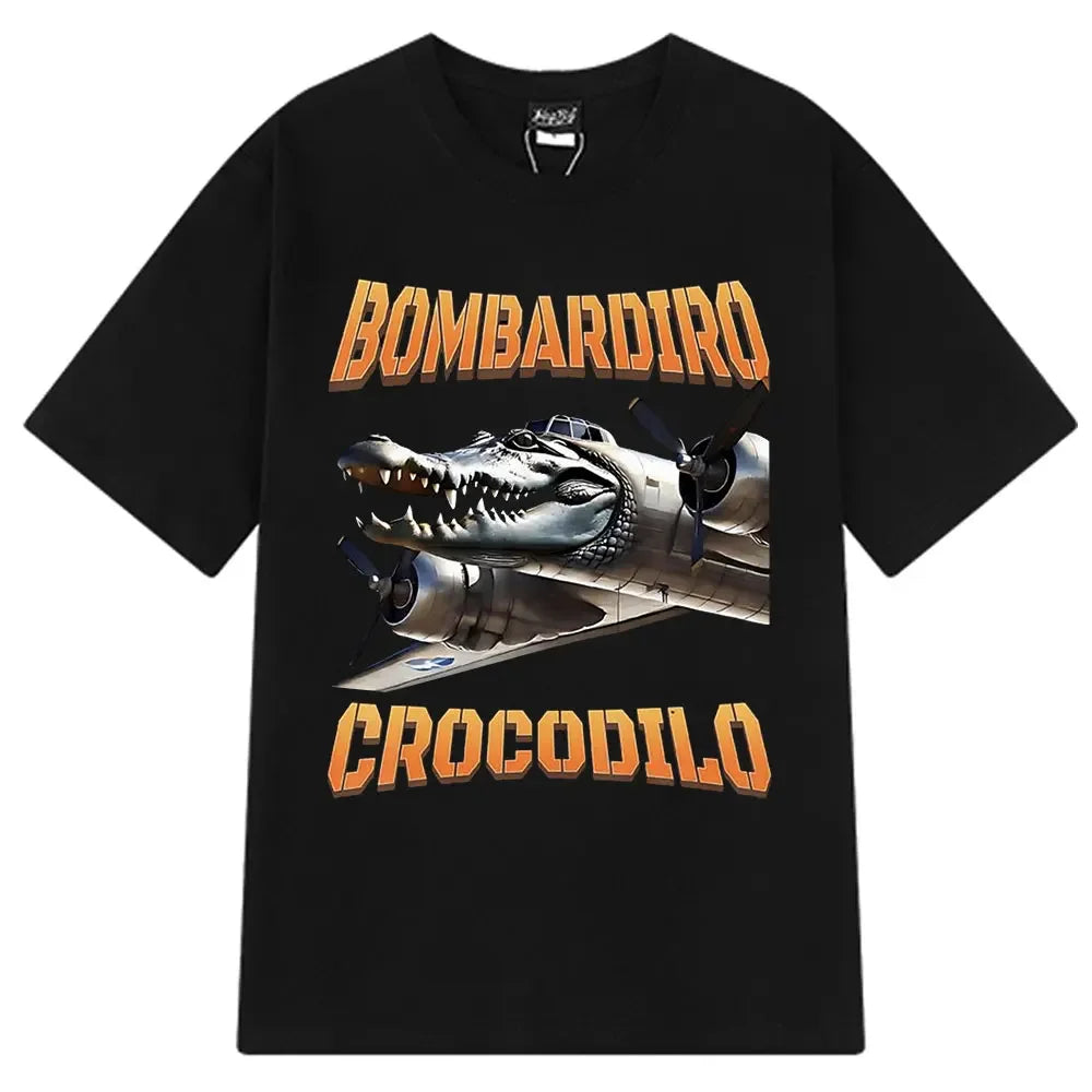 Brr Brr Patapim T Shirt Funny Italian Brainrot Meme Graphic T-shirt Women Summer Cozy Soft O-Neck T-shirts Tops