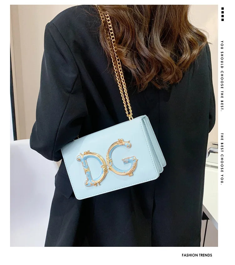 Banquet small square bag, women's new fashionable and versatile chain shoulder crossbody bag