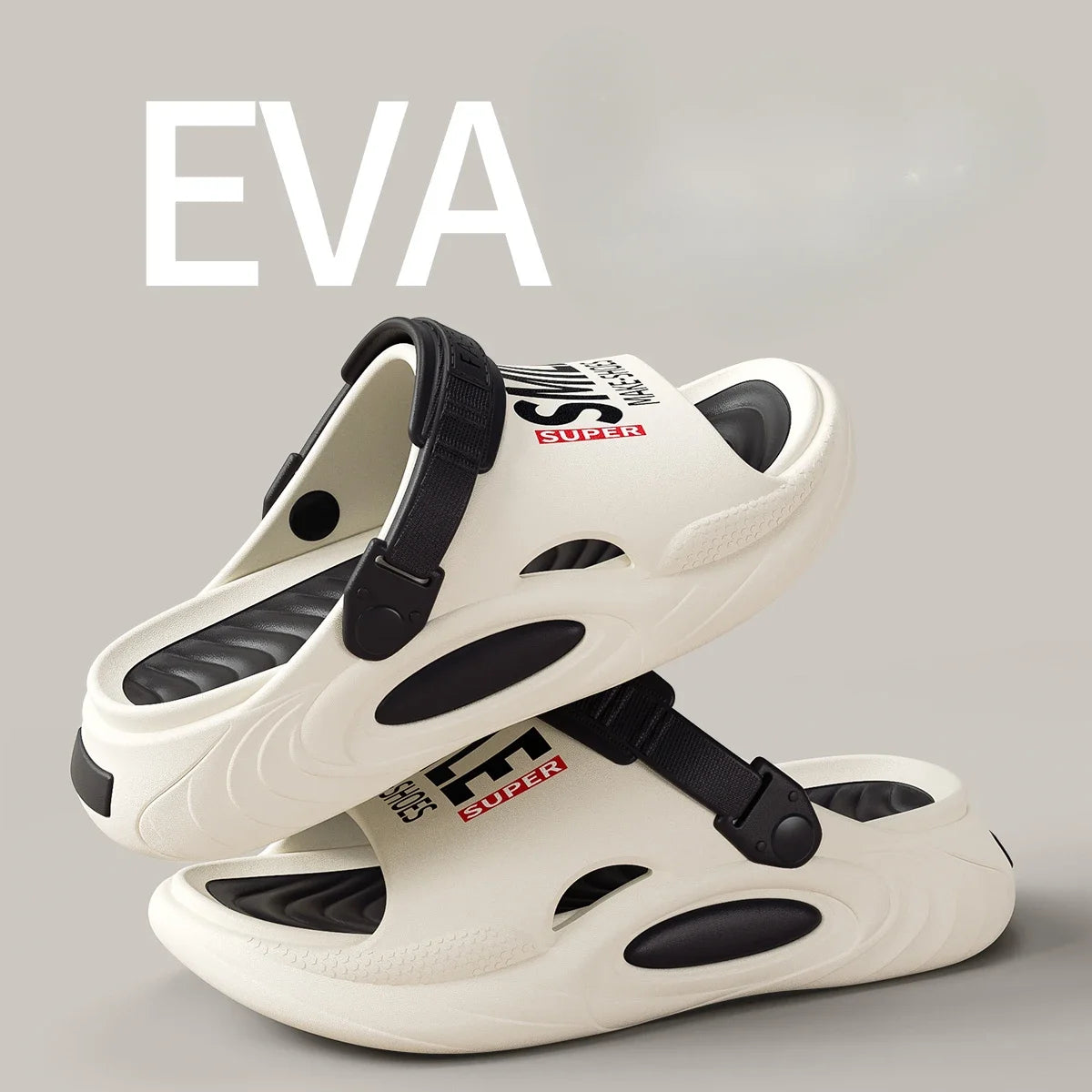 Outdoor Women and Mens Summer 2025 Men's Slippers EVA Lightweight Slides Indoor Leisure Beach Shoes Comfort Soft Men's Slippers
